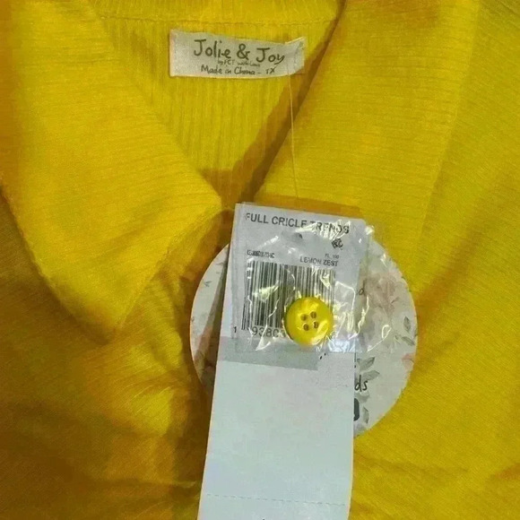 Jolie & Joy Size 1X NWT in Lemon Zest - Picture 4 of 4